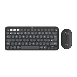 Set tastiera + mouse Logitech Pebble 2 wireless, nero