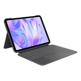 Capa Logitech Combo Touch com teclado para iPad Pro M4 de 11 polegadas, cor grafite