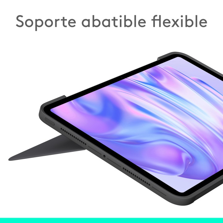 Capa Logitech Combo Touch com teclado para iPad Pro M4 de 11 polegadas, cor grafite
