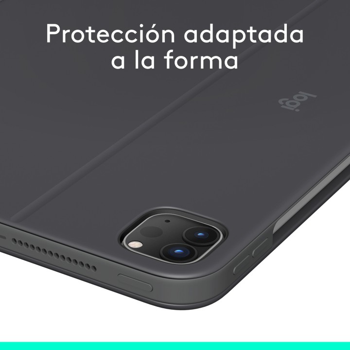 Capa Logitech Combo Touch com teclado para iPad Pro M4 de 11 polegadas, cor grafite