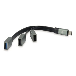 Hub USB tipo C Conceptronic Hubbies01G: 1 porta USB 3.0 - 2 portas USB 2.0