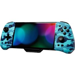FUNLAB Luminpad Wireless Gripcon Camouflage Blu per Switch/Switch OLED con pulsanti programmabili - Controller wireless