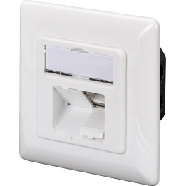 DIGITUS CAT 6A Class EA network socket, design-compatible, flush-mounted