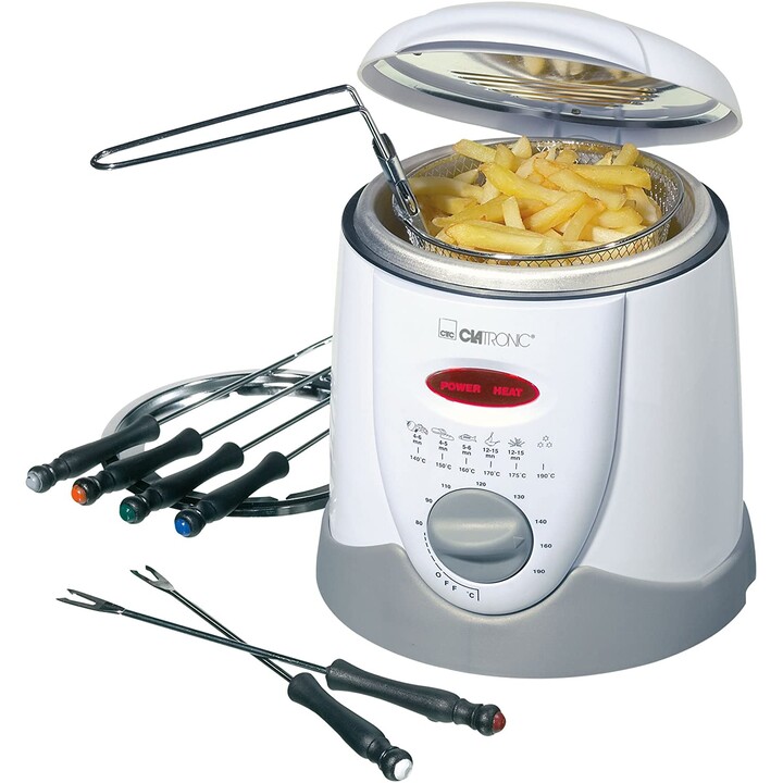 Clatronic FFR 2916 freidora 1 L Sencillo Blanco Independiente