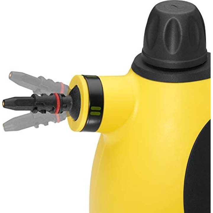 Clatronic DR 3653 Limpiador a vapor portátil 0,25 L Negro, Amarillo 1050 W