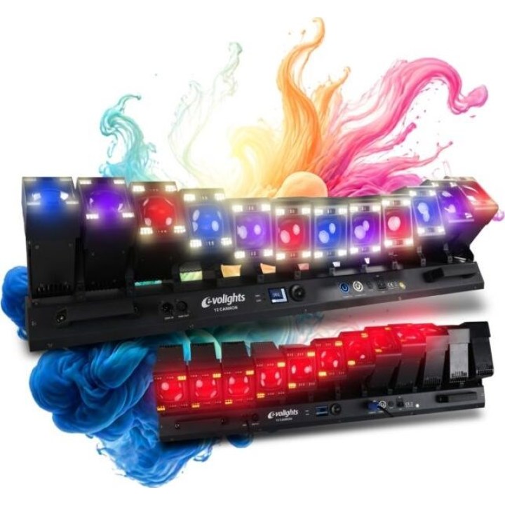 EVOLIGHTS 12 CANNON, système d'éclairage multi-effets