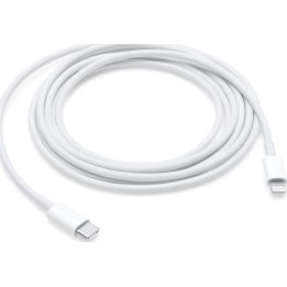 Cable usb tipo c a lightning apple 2m - macho - macho - blanco