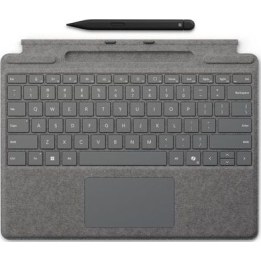 Teclado microsoft surface type + pen para surface pro10 plata