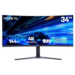 Monitor curvo para jogos Nilox NXM344KD11, 34 polegadas, UWQHD, 144 Hz