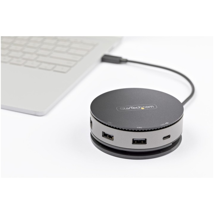 Startech Mini USB 3.1 Gen 2 Type-C docking station (10 Gbps) with HDMI or DisplayPort video output (4K at 60 Hz) or VGA (1080p)