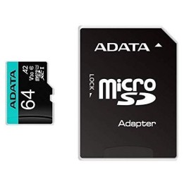 Adata 64GB CL10 micro SD memory card + SD adapter