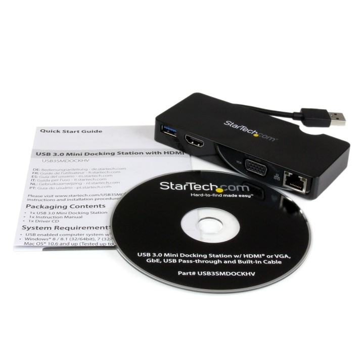 Docking station Startech USB 3.0 4 in 1
