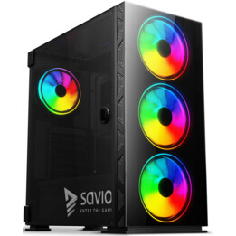 SAVIO PC Case Prime X1 ARGB Glass Noir