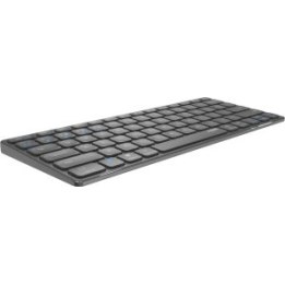Rapoo E9600m Wireless and Bluetooth Keyboard, 2.4 GHz, Bluetooth 3.0 and 5.0, Ultra-slim Compact Design, Grey, Battery-powered