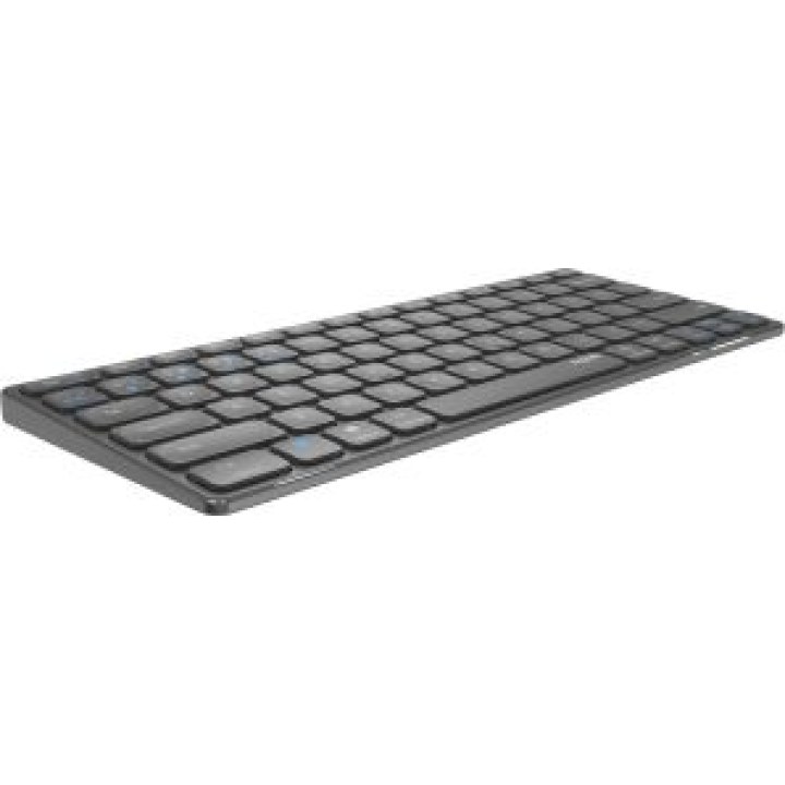 Tastiera Rapoo wireless e Bluetooth E9600m 2,4 GHz BT 3.0 5.0, design ultrasottile e compatto, batteria, grigia