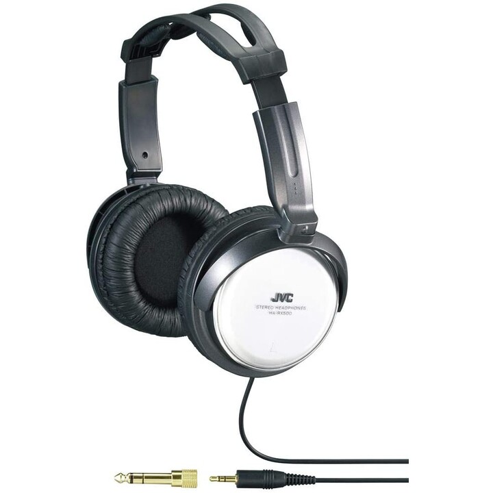 JVC HA-RX500-E Auriculares Diadema Conector de 3,5 mm Negro, Blanco