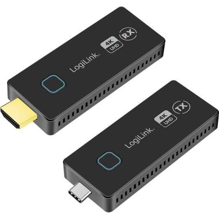 Logilink HDW0104 extensor audio/video Transmisor y receptor de señales AV Negro