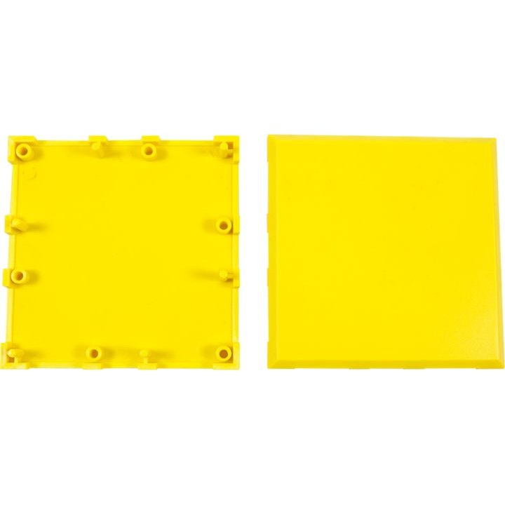 ALLNET Brick?R?knowledge plastic tray, 1x1, yellow top and