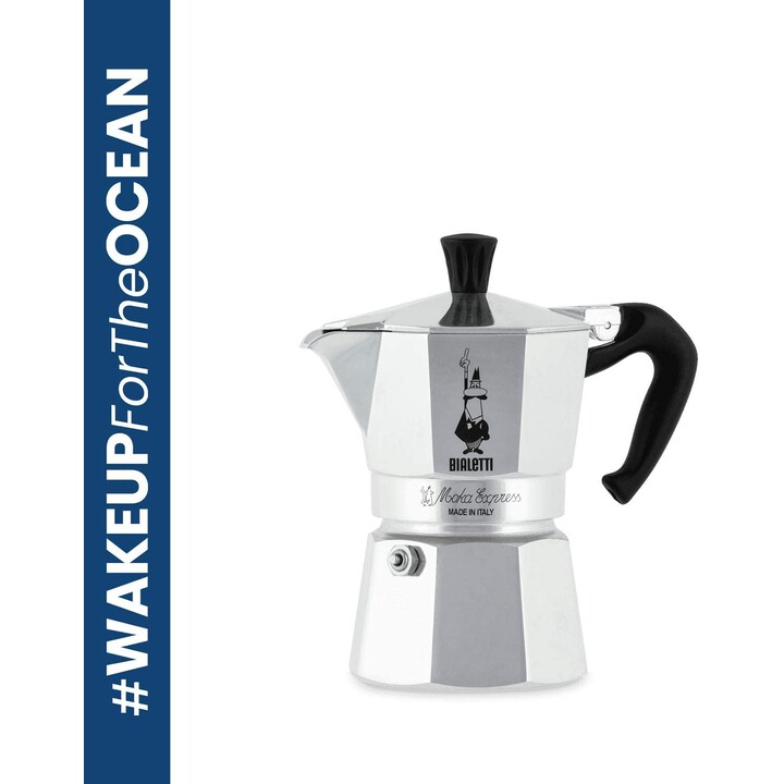 Bialetti Moka Express Cafetera italiana 0,775 L Aluminio, Negro