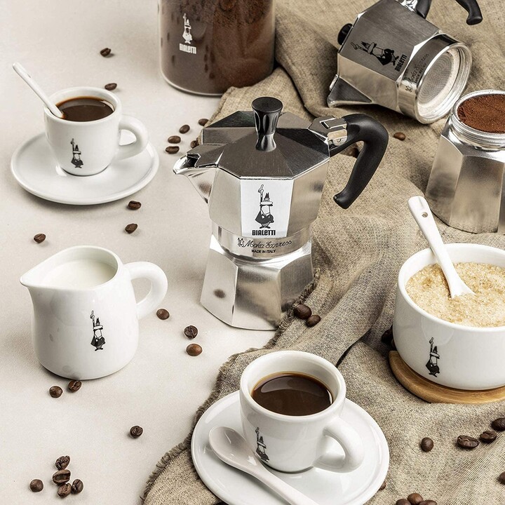 Bialetti Moka Express Caffettiera Italiana 0,775 L Alluminio, Nero