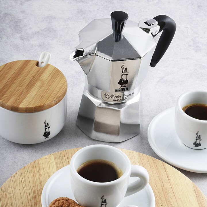 Bialetti Moka Express Caffettiera Italiana 0,775 L Alluminio, Nero