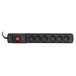 Activejet ACJ COMBO 6GN 10M Verlängerungskabel 6 AC-Ausgänge Indoor Schwarz
