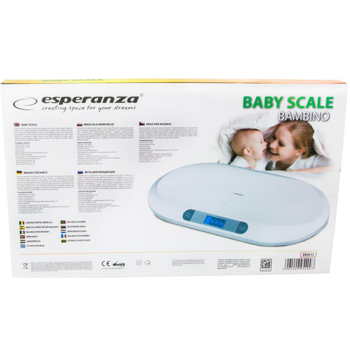 Balança de bebê infantil Esperanza EBS019 branca