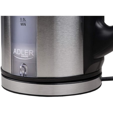 Adler AD 1216 tetera eléctrica 1,7 L Negro, Plata 2200 W