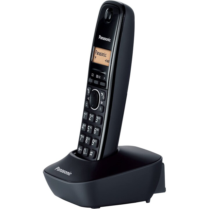 Panasonic KX-TG1611 teléfono Teléfono DECT Negro Identificador de llamadas