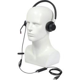 Plusonic wired Headset X140 binaural***USED-B-Ware***