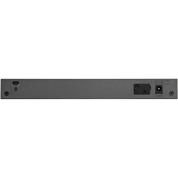 Netgear GS108LP Non-géré Gigabit Ethernet (10/100/1000) Noir, Gris 1U Connexion Ethernet, supportant l'alimentation via ce port 