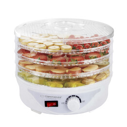 Esperanza EKD003 Lebensmittelentwässerer, Transparent, Weiß 250 W