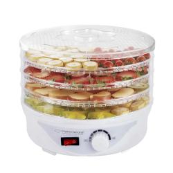 Esperanza EKD003 Deshidratador de alimentos, Transparente, Blanco 250 W - Imagen 1