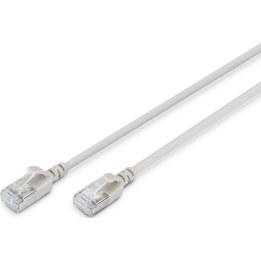 DIGITUS CAT 6A F-FTP câble patch slim, 10 m, gris