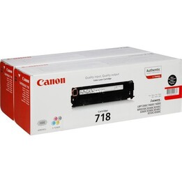 Toner Canon 718BK PACK 2 UD