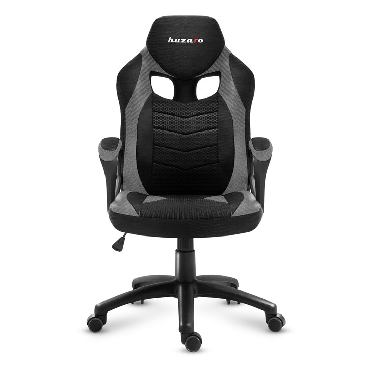 Huzaro FORCE 2.5 GRIGIO MESH Sedia da gioco Sedile in rete Nero, Grigio