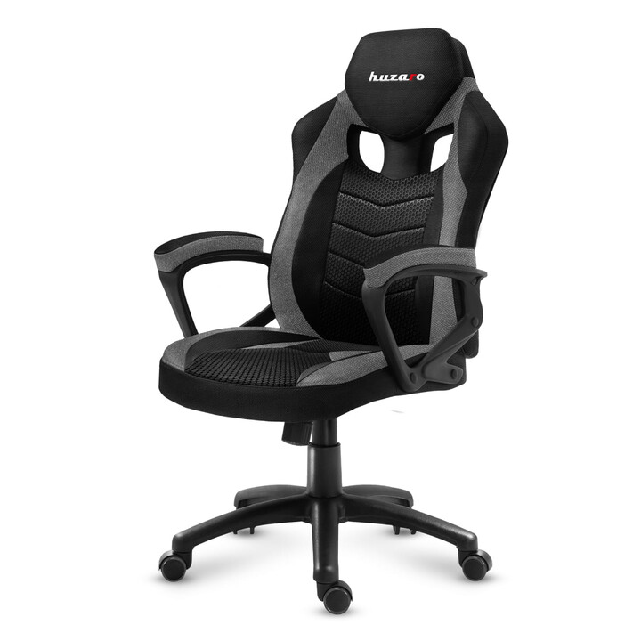 Huzaro FORCE 2.5 GRIGIO MESH Sedia da gioco Sedile in rete Nero, Grigio