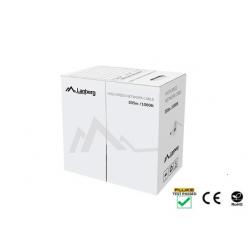 LANBERG CABLE UTP CAT.5E 305M WIRE CU BLACK FLUKE - Imagen 1
