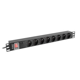 Lanberg POWER STRIP PDU RACK 19 "(1U, 16A, 8X 230V PL, 2m)