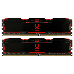 GOODRAM DDR4 16GB PC4-25600 (3200MHz) 16-20-20 DUAL CHANNEL KIT IRDM X BLACK 1024x8