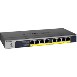 Netgear GS108PP Unmanaged Gigabit Ethernet (10/100/1000) Black Power over Ethernet (PoE)