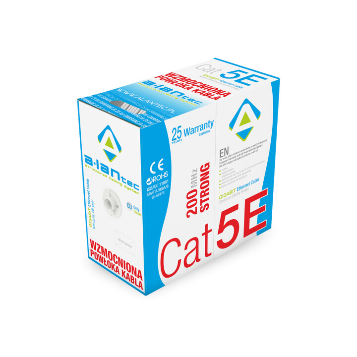 Alantec KIU5STR305 Netzwerkkabel 305 m Cat5e U/UTP (UTP) Grau