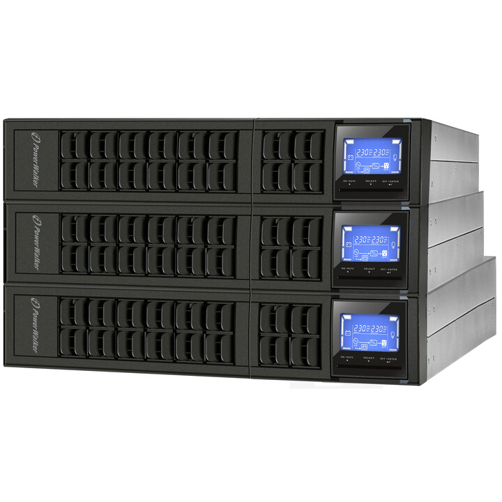 PowerWalker VFI 1000CRM LCD alimentation d'énergie non interruptible Double-conversion (en ligne) 1000 VA 800 W 3 sortie(s) CA