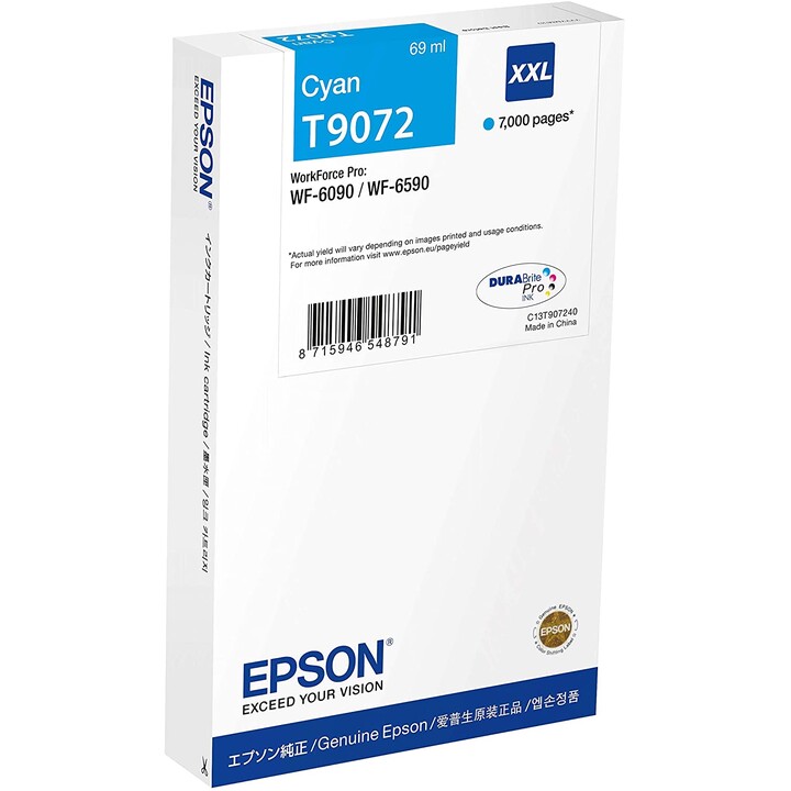 CARTUCCIA EPSON T9072 XXL CIANO WF-6590