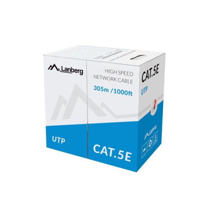 Lanberg CABLE UTP CAT.5E 305M WIRE CCA Yellow