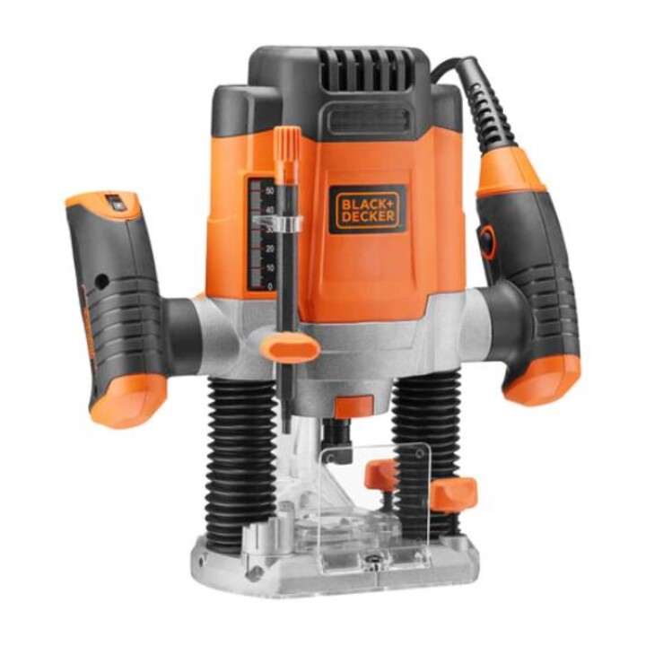 Black + Decker KW1200E 1200W 8000-28000 RPM router di potenza
