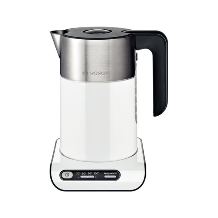 Bosch TWK8611P tetera eléctrica 1,5 L Antracita, Acero inoxidable, Blanco 2400 W