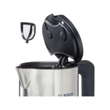 Bosch TWK8611P tetera eléctrica 1,5 L Antracita, Acero inoxidable, Blanco 2400 W - Imagen 3