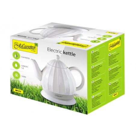 Feel-Maestro MR070 tetera eléctrica 1,2 L 1200 W Blanco - Imagen 4