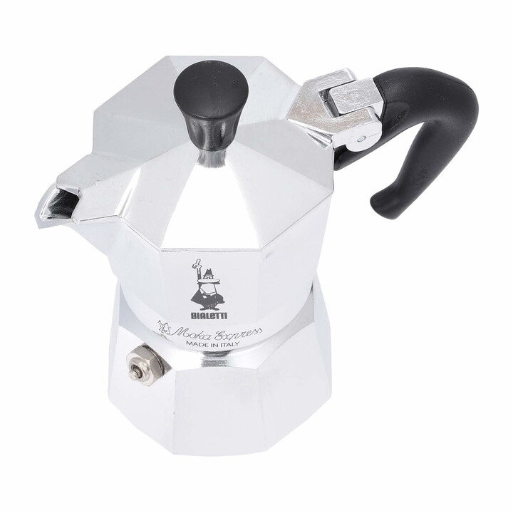 Bialetti Moka Express Cafetera italiana Aluminio, Negro